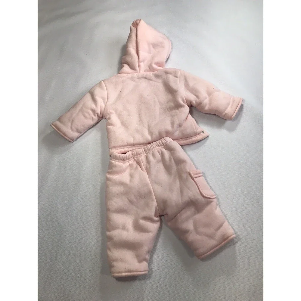 Baby Mack LTD 6 Months Unisex Snowsuit Pink 2 Peice